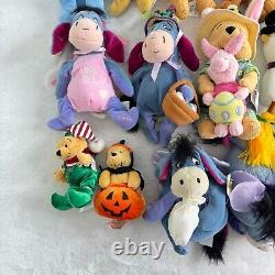 Vintage Retired Disney Store Winnie The Pooh Beanie Plush Toys Lot of 18