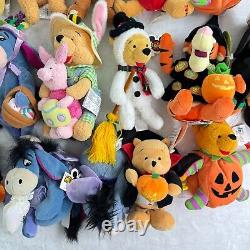 Vintage Retired Disney Store Winnie The Pooh Beanie Plush Toys Lot of 18