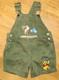 Vintage Size 24m Winnie The Pooh Shortalls Overalls Tigger & Embroidered Pooh