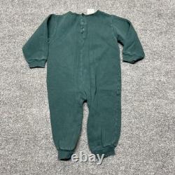 Vintage The Disney Store Fleece Coverall Boys 24 MOS Green Tigger One Piece