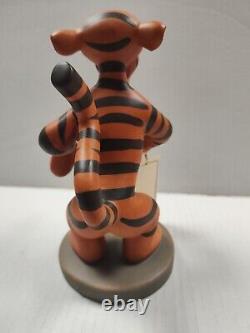 Vintage Tigger Carved Figurine on Base by Conrad Moroder