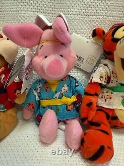 Vintage Tokyo Disney Japan Winnie The Pooh, Piglet, Tigger Kimono with Mask