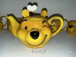 Vintage WINNIE THE POOH Face Full 4 Tea Set Cardew Design Y2K