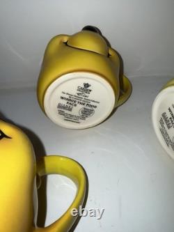 Vintage WINNIE THE POOH Face Full 4 Tea Set Cardew Design Y2K