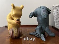 Vintage WINNIE The POOH 90s DISNEY Charpente Winnie The Pooh and Eeyore Statues