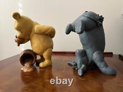 Vintage WINNIE The POOH 90s DISNEY Charpente Winnie The Pooh and Eeyore Statues