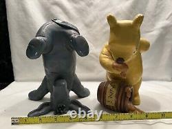 Vintage WINNIE The POOH 90s DISNEY Charpente Winnie The Pooh and Eeyore Statues