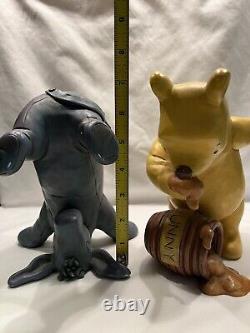 Vintage WINNIE The POOH 90s DISNEY Charpente Winnie The Pooh and Eeyore Statues