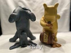 Vintage WINNIE The POOH 90s DISNEY Charpente Winnie The Pooh and Eeyore Statues