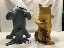 Vintage WINNIE The POOH 90s DISNEY Charpente Winnie The Pooh and Eeyore Statues