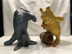 Vintage WINNIE The POOH 90s DISNEY Charpente Winnie The Pooh and Eeyore Statues