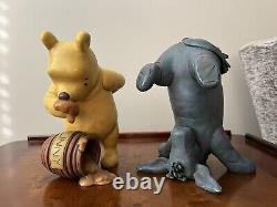 Vintage WINNIE The POOH 90s DISNEY Charpente Winnie The Pooh and Eeyore Statues