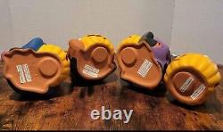 Vintage Walt Disney Candle Holder Winnie the Pooh Ceramic Figurine Halloween Set