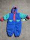 Vintage Winnie The Pooh Baby Colorblock Snowsuit With Mittens Booties 24m Nwt