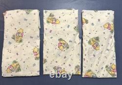 Vintage Winnie The Pooh Classic Crib Bedding 9 Piece-1995 Disney Red Calliope