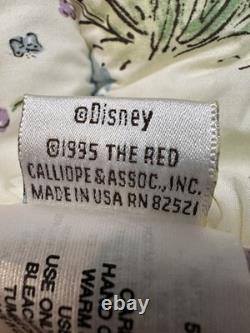 Vintage Winnie The Pooh Classic Crib Bedding 9 Piece-1995 Disney Red Calliope