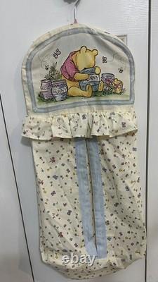 Vintage Winnie The Pooh Classic Crib Bedding 9 Piece-1995 Disney Red Calliope