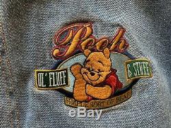 Vintage Winnie The Pooh Denim Varsity Jacket