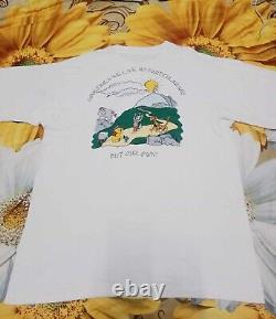 Vintage Winnie The Pooh Grateful Dead White T Shirt Sz XL Single Stitch