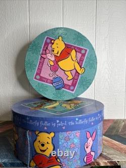 Vintage Winnie The Pooh Hat Nest Boxes Piglet & Tigger Storage Nostalgia CUTE