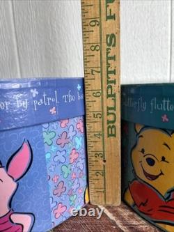 Vintage Winnie The Pooh Hat Nest Boxes Piglet & Tigger Storage Nostalgia CUTE