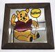 Vintage Winnie The Pooh Stained Glass Mirror. Name-anthony