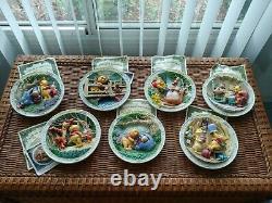 Vintage Winnie the Pooh 3D Plates Set of 11