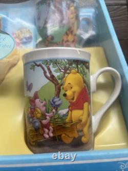 Vintage Winnie the Pooh Disney collectible Teapot Set Tree House NEW