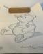 Vintage Winnie The Pooh Drawing Disney Co. Free Shipping