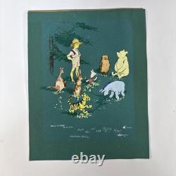 Vintage Winnie the Pooh Original Painting E. H. Shepard Style Tigger Eeyore Art