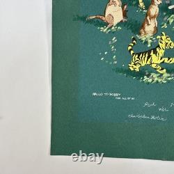Vintage Winnie the Pooh Original Painting E. H. Shepard Style Tigger Eeyore Art