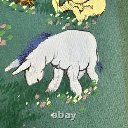 Vintage Winnie the Pooh Original Painting E. H. Shepard Style Tigger Eeyore Art