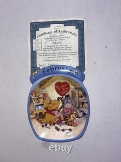 Vintage Winnie the Pooh Plates Calendar Plates Complete Set. MONTH SET