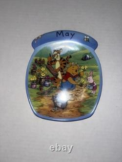 Vintage Winnie the Pooh Plates Calendar Plates Complete Set. MONTH SET