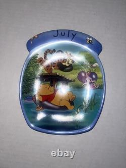 Vintage Winnie the Pooh Plates Calendar Plates Complete Set. MONTH SET