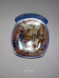 Vintage Winnie the Pooh Plates Calendar Plates Complete Set. MONTH SET