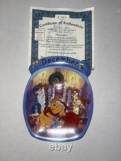 Vintage Winnie the Pooh Plates Calendar Plates Complete Set. MONTH SET