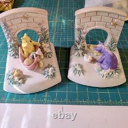 Vintage ceramic winnie the pooh bookends