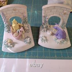 Vintage ceramic winnie the pooh bookends