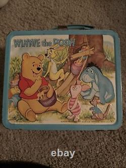 Vintage winnie the pooh metal lunch box
