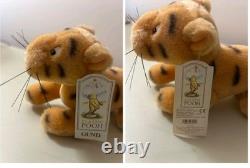 Vntg Gund Classic Pooh Plush Lot Rabbit Piglet Eeyore Tigger Winnie Easter Bear