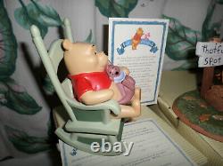 Vntg NEW in Box Disney Winnie the Pooh Limited Fall Figurine LOT Bear & Eeyore