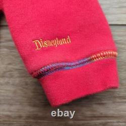 Vtg 90s Disneyland Resort Winnie the Pooh Romper One Piece Red Embroidered 6 Mo