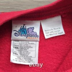 Vtg 90s Disneyland Resort Winnie the Pooh Romper One Piece Red Embroidered 6 Mo