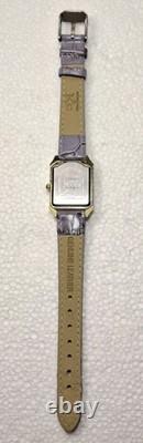 Vtg Classic Pooh DD Disney Winnie The Pooh Watch Purple Leather Kc Band