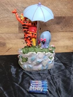 Vtg Disney Winnie The Pooh Musical Water Fountain Tigger Eeyore Piglet NOS 1989