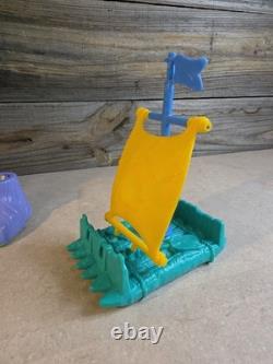 Vtg Disney Winnie The Pooh Play Set Lot Camping Treehouse Honey Pot Mr Sanders