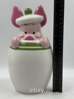 Vtg Disney Winnie the Pooh Tigger Piglet Eeyore Peek-A-Boo 4 Canister Set Green