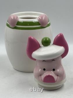 Vtg Disney Winnie the Pooh Tigger Piglet Eeyore Peek-A-Boo 4 Canister Set Green