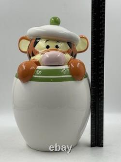 Vtg Disney Winnie the Pooh Tigger Piglet Eeyore Peek-A-Boo 4 Canister Set Green